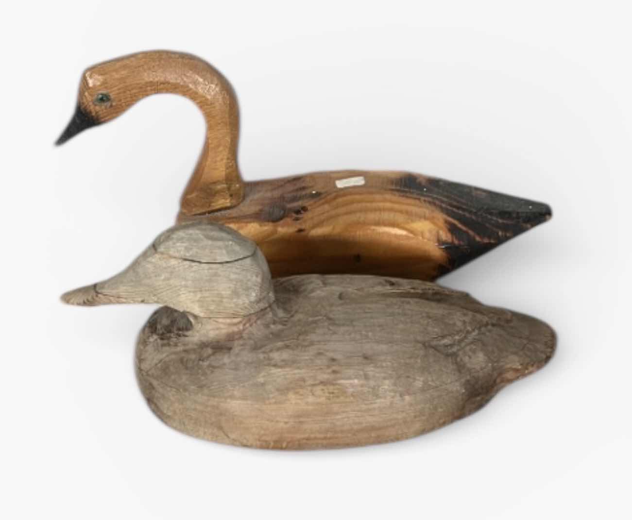 Photo 1 of 2 WOODEN DUCK DECOY. (LONGEST 15”)