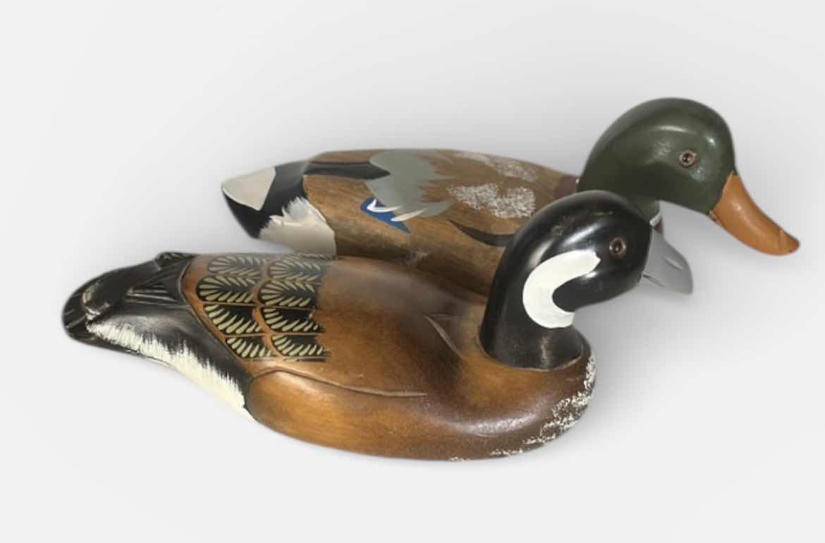 Photo 1 of 2 WOODEN DUCK DECOYS. 14”