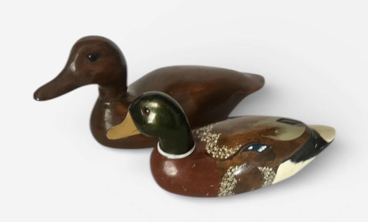 Photo 1 of 2 WOODEN DUCK DECOYS. 12”