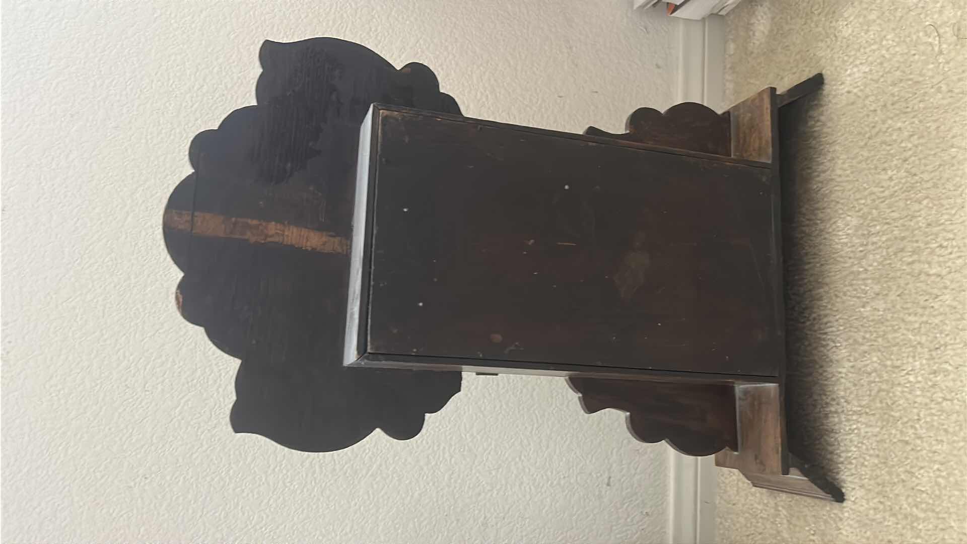 Photo 1 of ANTIQUE E. INGRAHAM “GINGERBREAD” MANTEL CLOCK. H23”