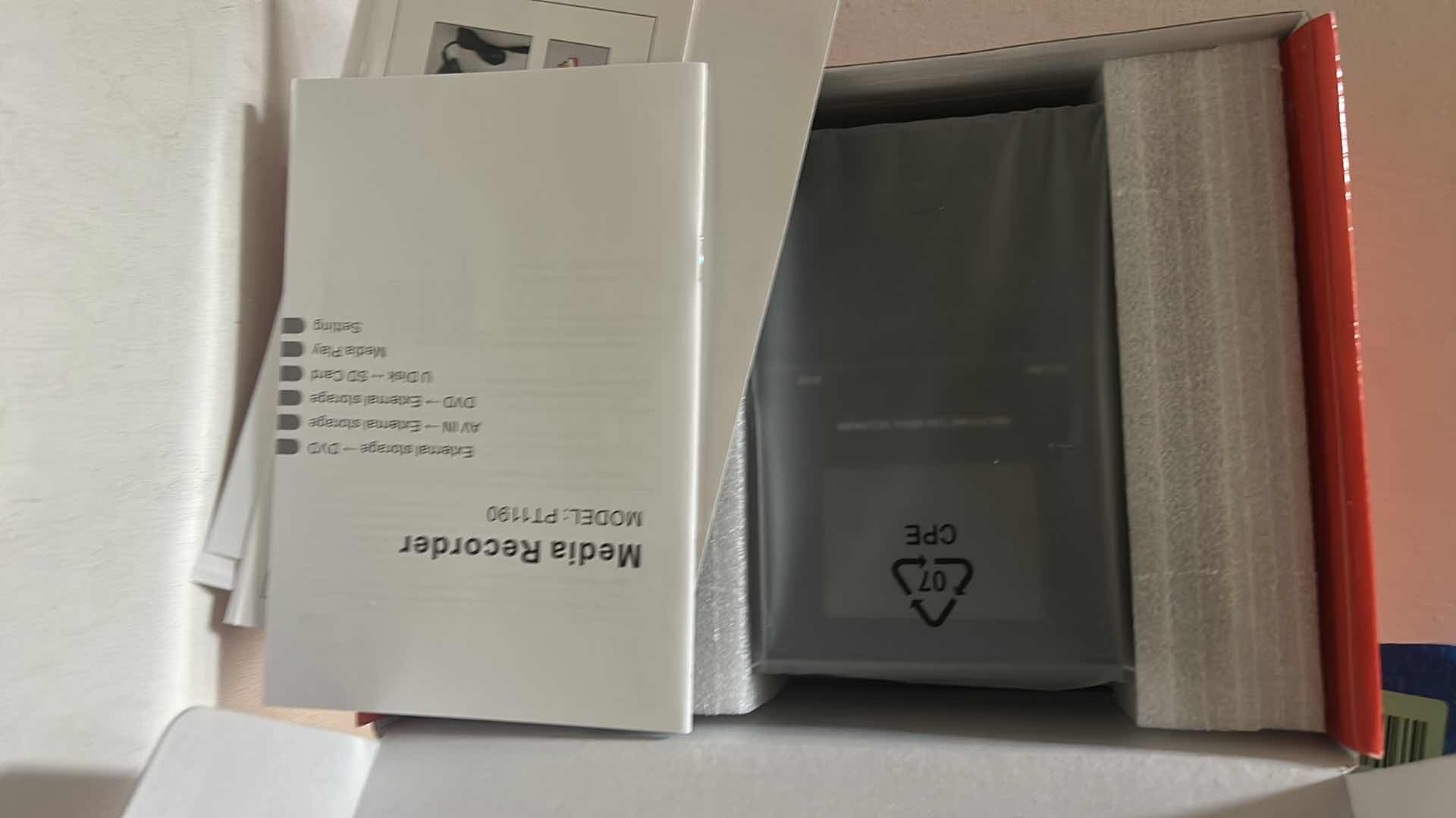 Photo 1 of PROTIS MEDIA RECORDER, MODEL PT1190, IN ORIGINAL BOX.