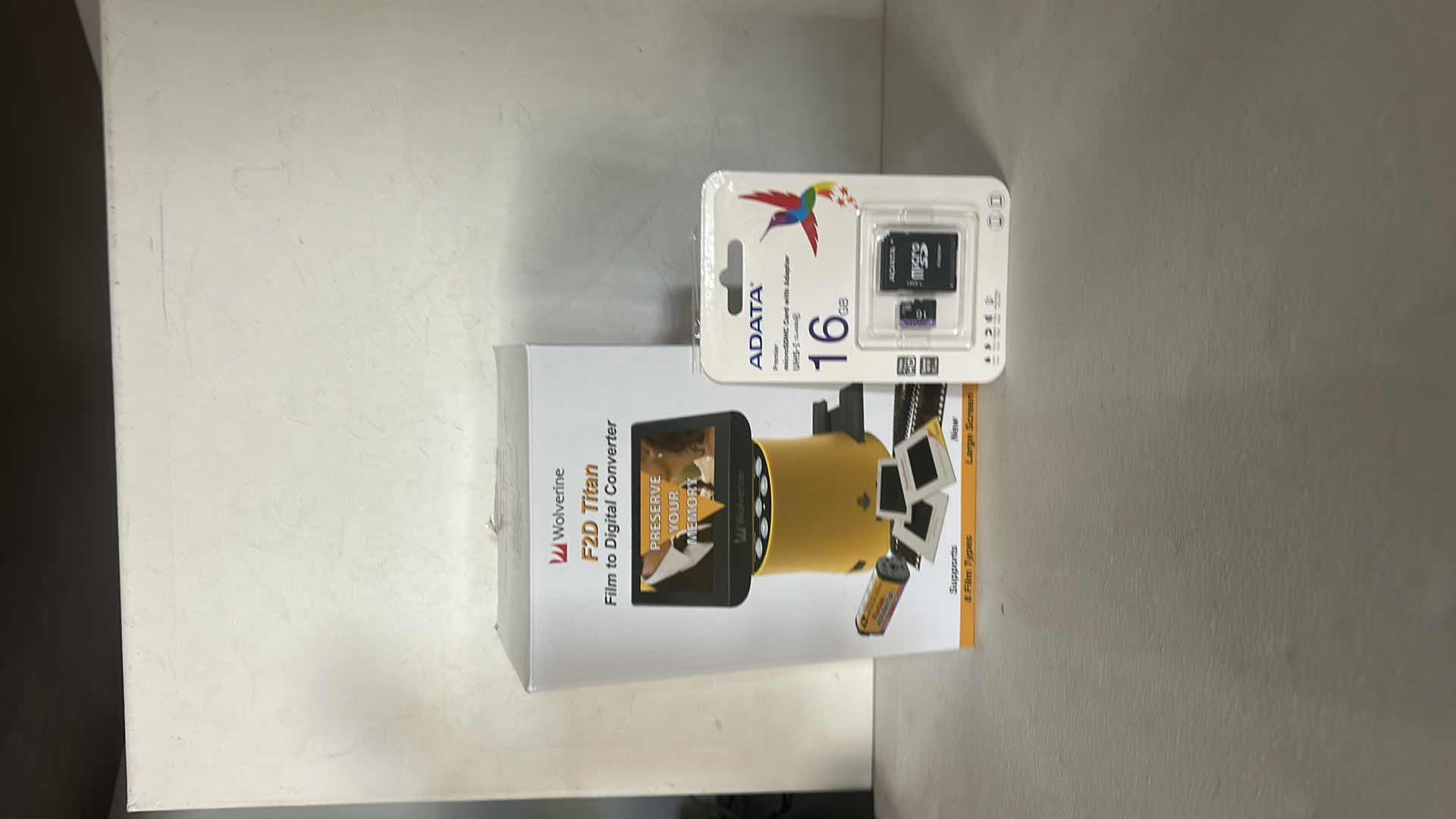 Photo 1 of NEW WOLVERINE F2D TITAN FILM TO DIGITAL CONVERTER WITH ADATA 16GB SD CARD.