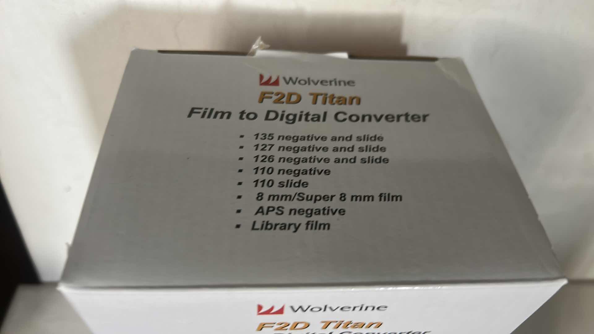 Photo 1 of NEW WOLVERINE F2D TITAN FILM TO DIGITAL CONVERTER WITH ADATA 16GB SD CARD.