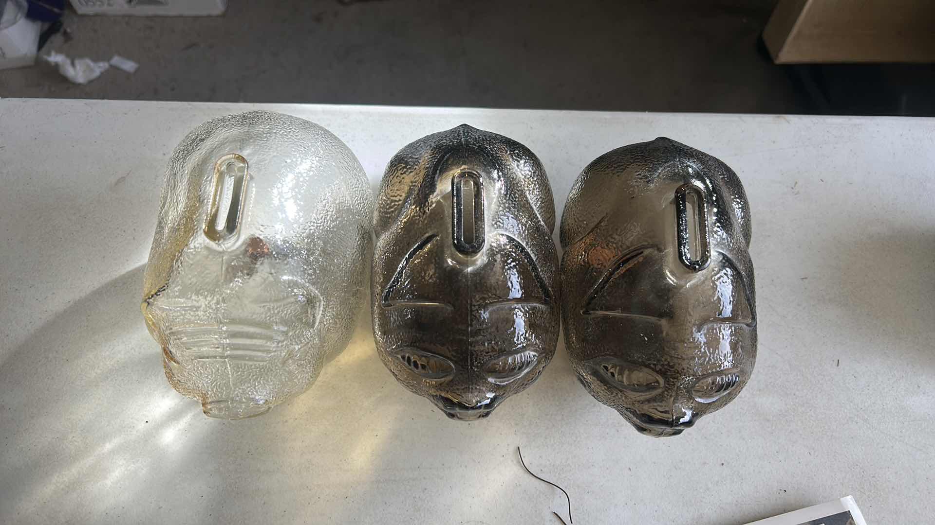 Photo 1 of 3 GLASS PIGGY BANKS