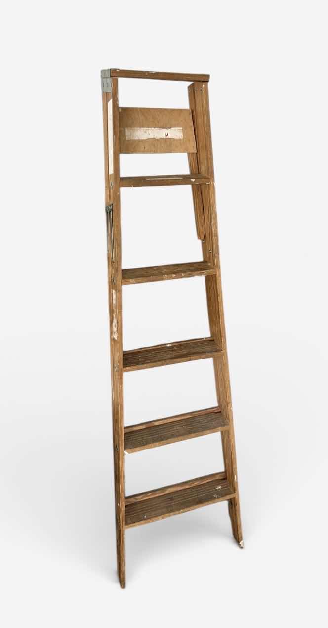 Photo 1 of 5’ WOODEN LADDER