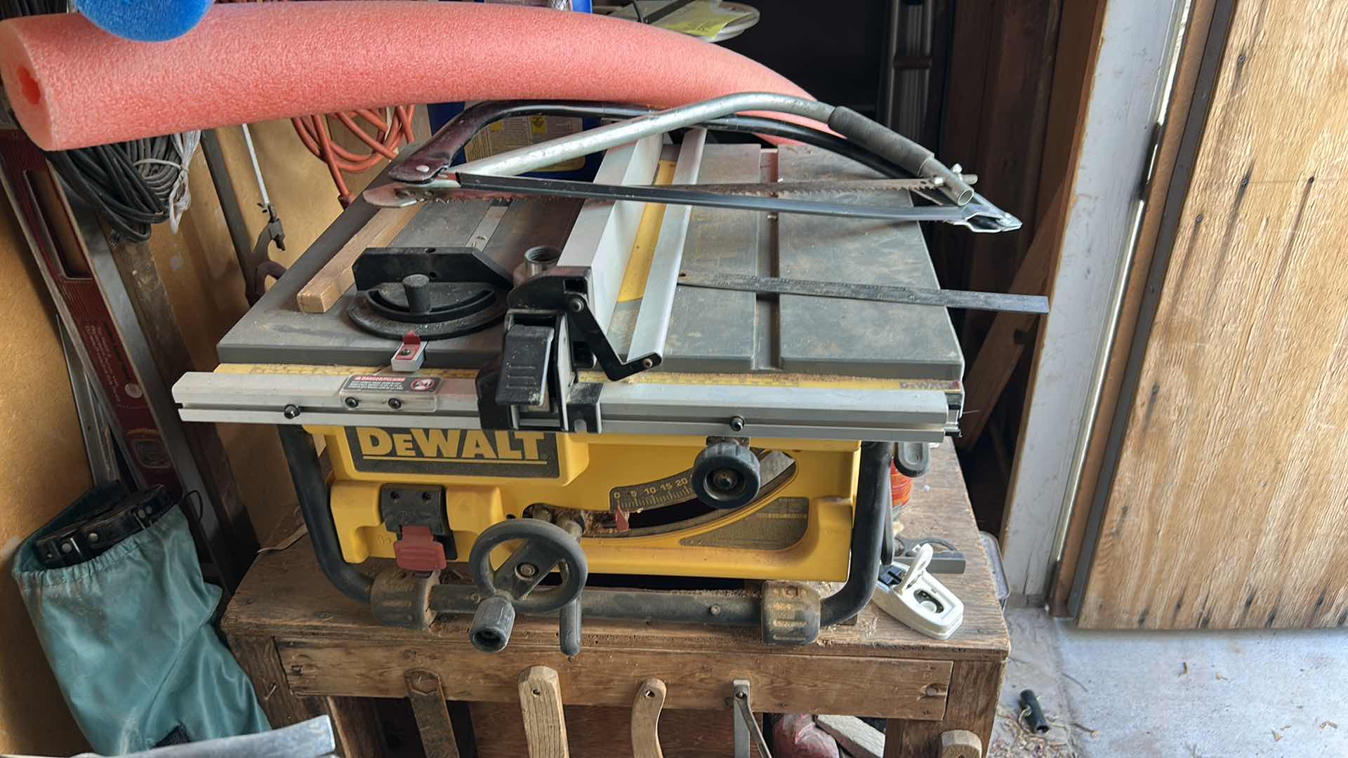 Photo 1 of DEWALT PORTABLE TABLE SAW.