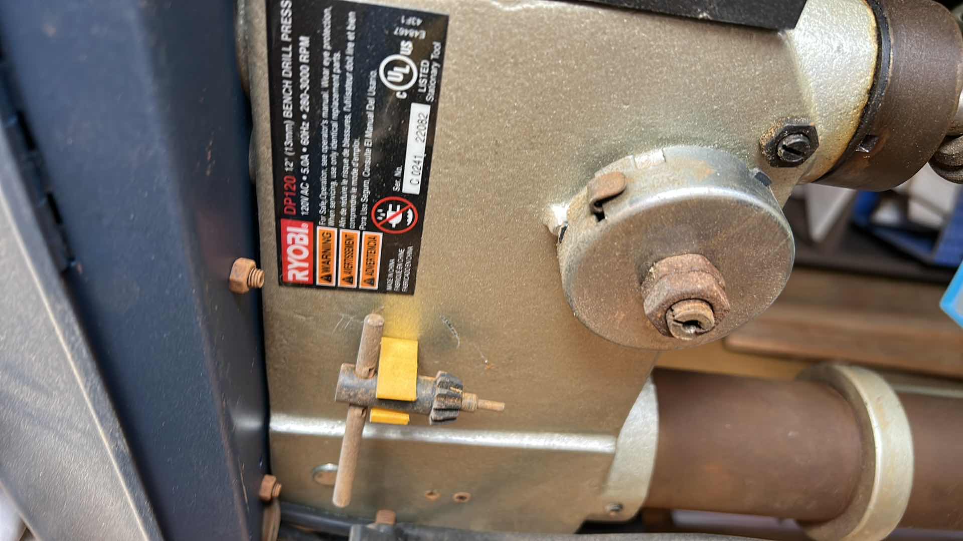 Photo 1 of RYOBI 12” DRILL PRESS.