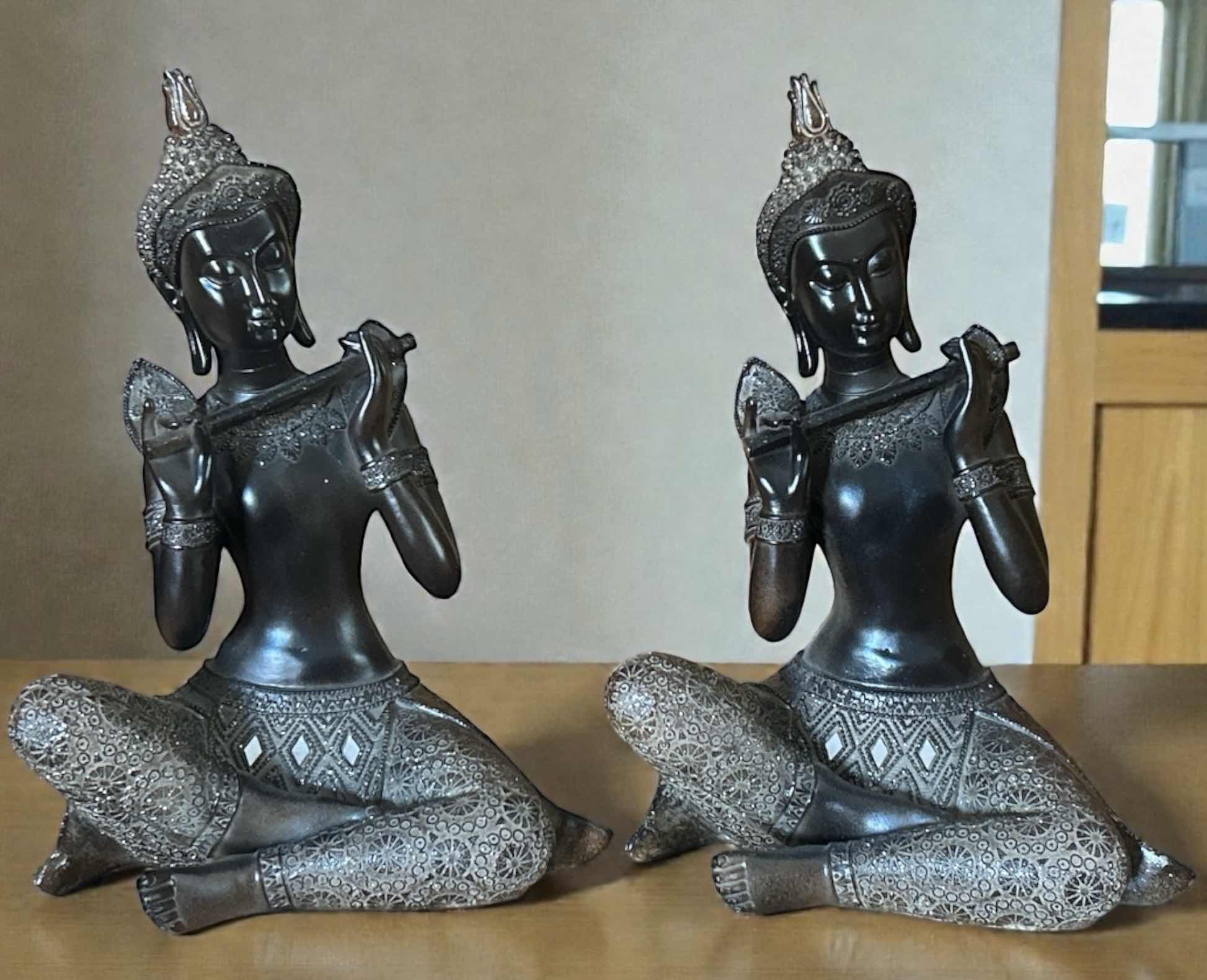 Photo 1 of 2 CERAMIC THAI FIGURINES H13 1/2”