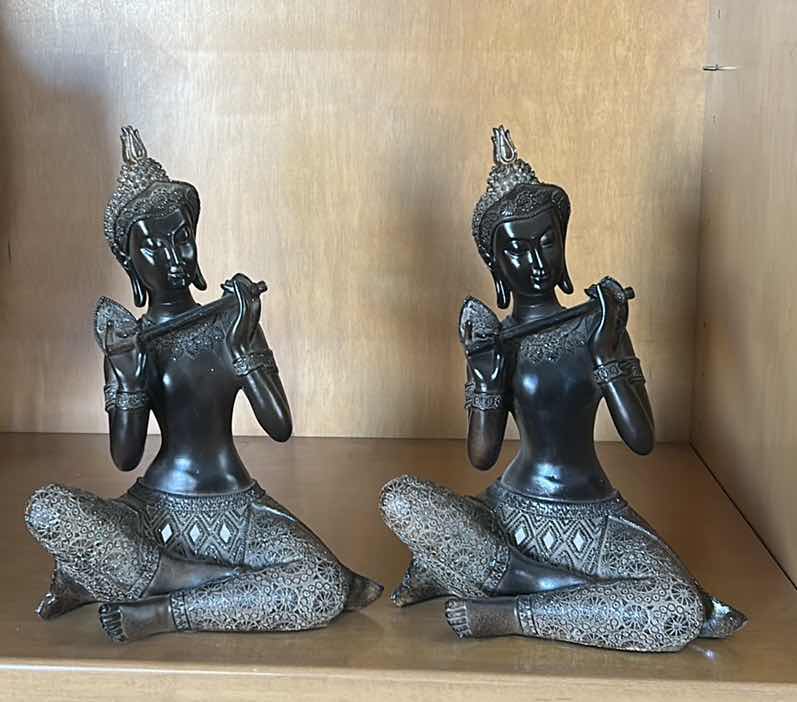 Photo 1 of 2 CERAMIC THAI FIGURINES H13 1/2”