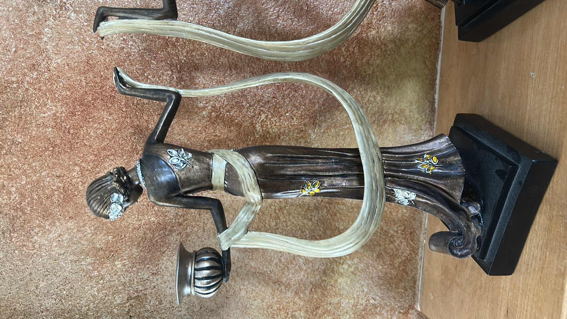 Photo 1 of PAIR OF ART NOUVEAU CANDLESTICKS H14”