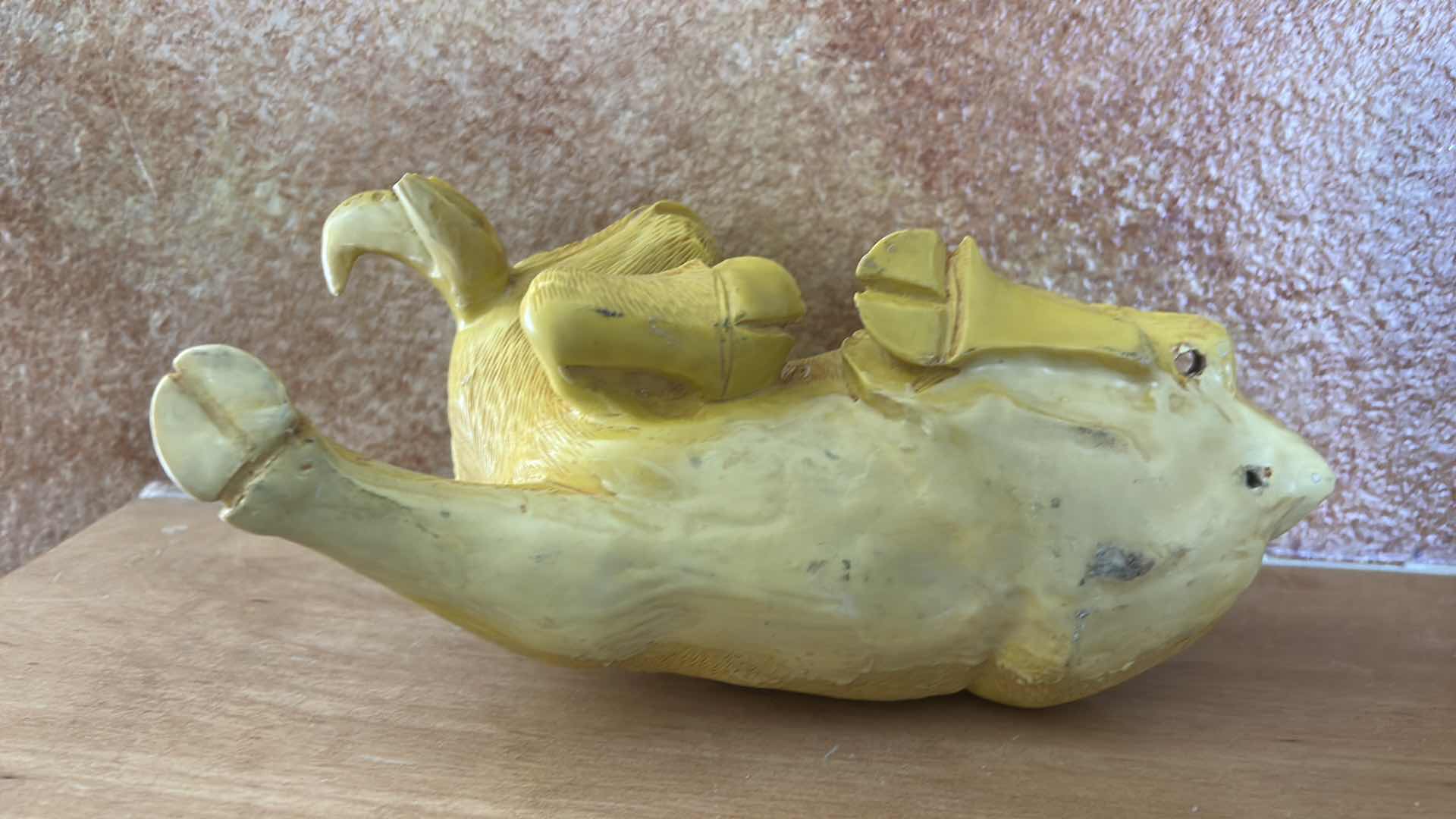 Photo 1 of RESIN SHEPHERD BOY RIDING A WATER BUFFALO, COMMONLY MARKETED AS A CHINESE FENG SHUI WEALTH SYMBOL. 9” x H4”