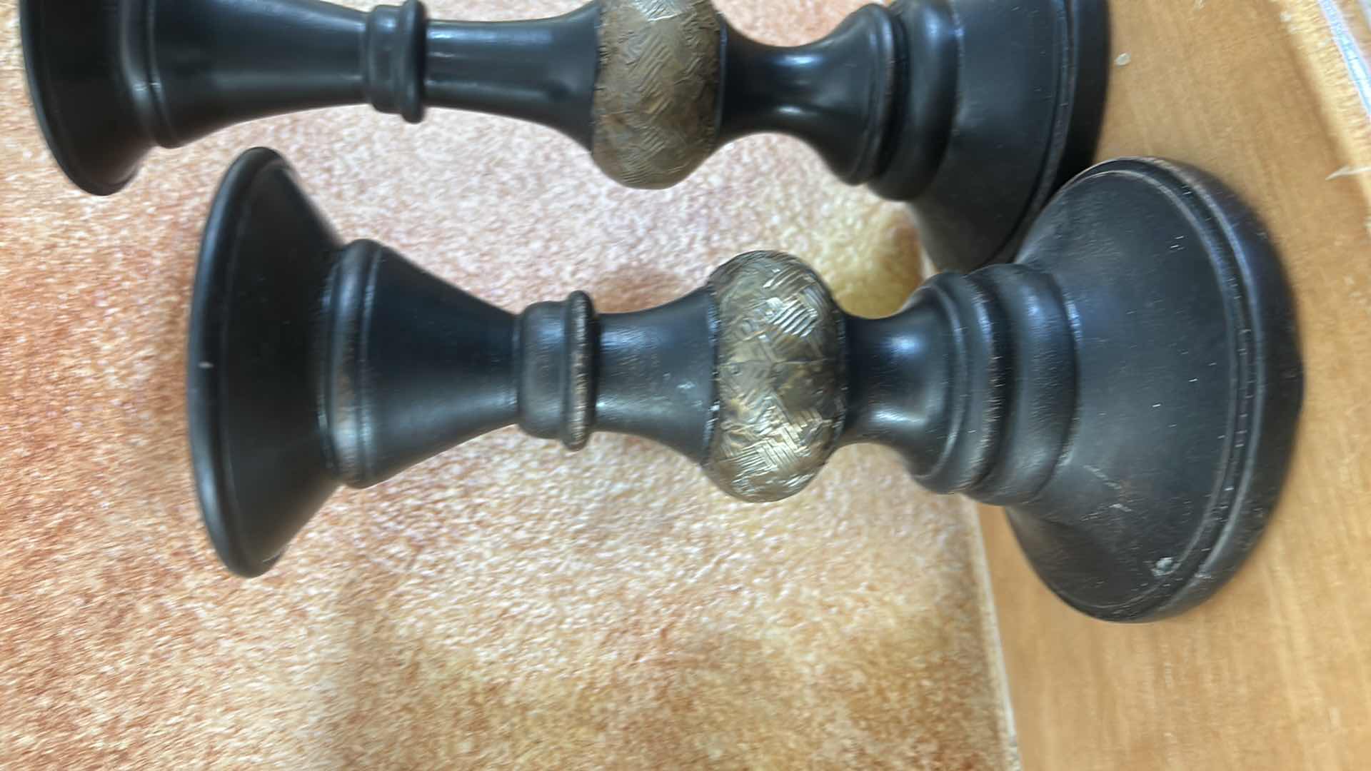 Photo 1 of 2 DECORATIVE CANDLE HOLDERS H12”