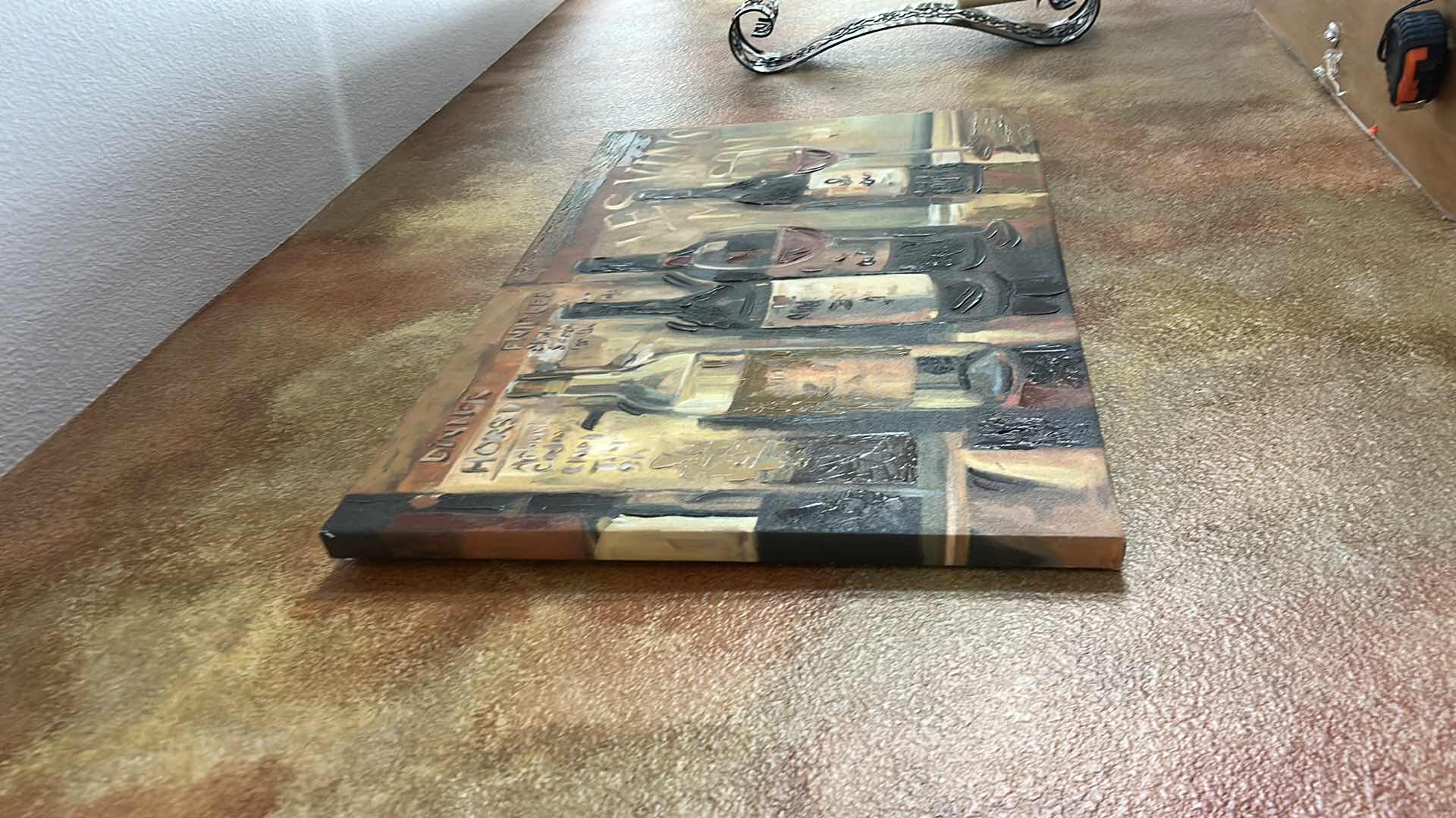 Photo 1 of STRETCHED CANVAS WINE ARTWORK 3‘ x H2‘