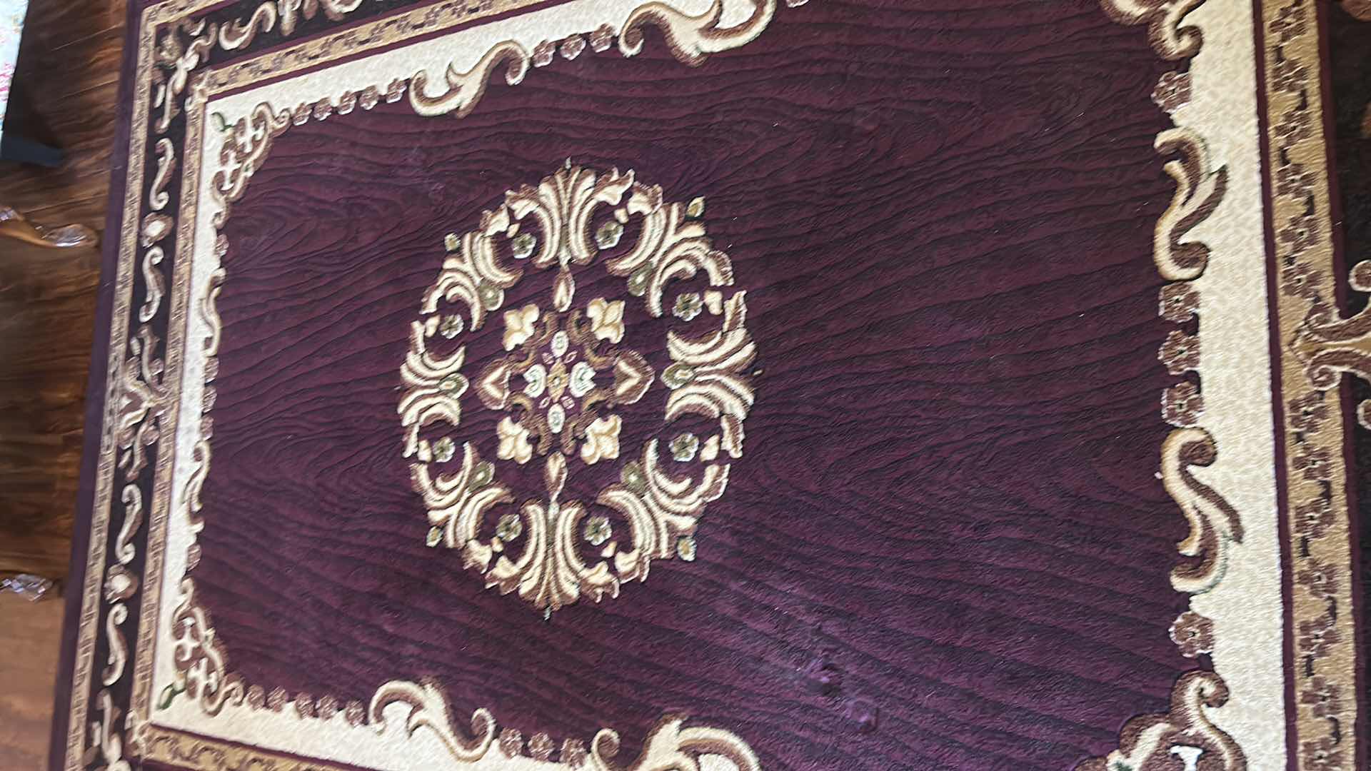 Photo 1 of LARGE AREA RUG: MAYAN COLLECTION
DESIGN: 419 SIZE: 7.10” X 10.6” T
COLOR: BURGUNDY