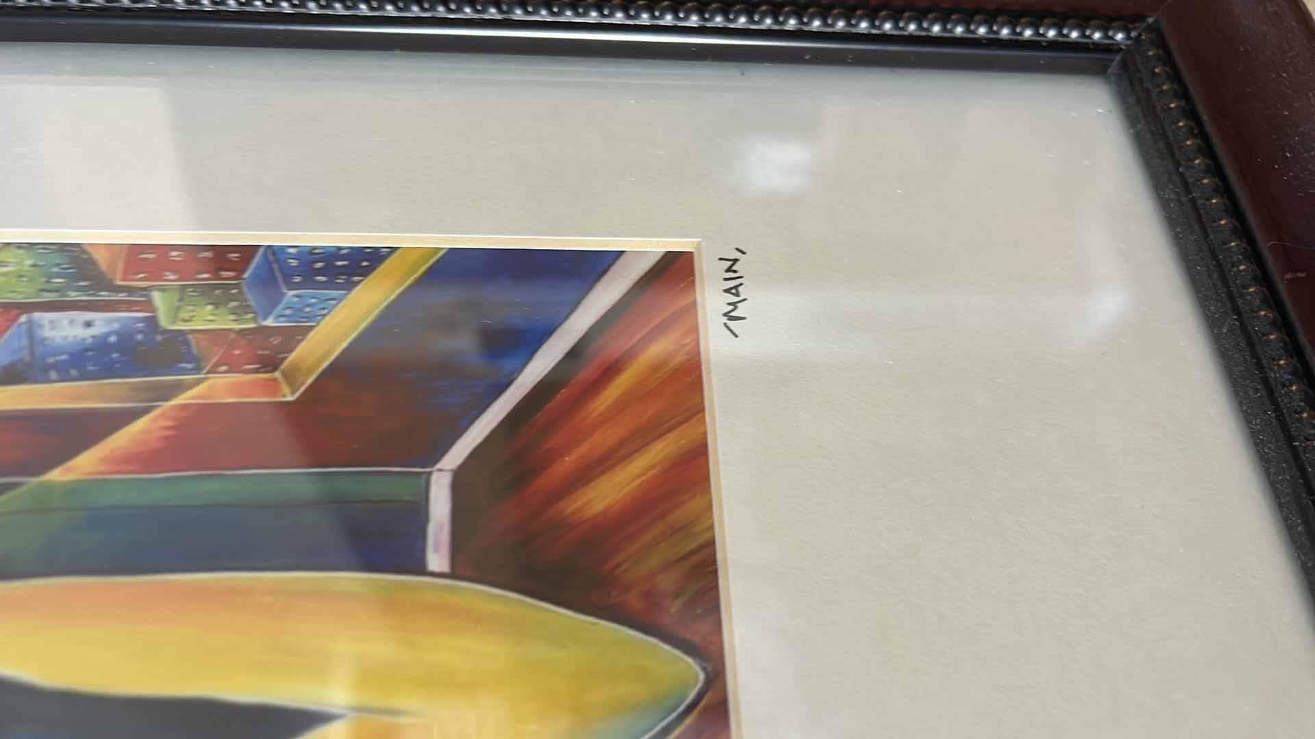 Photo 1 of FRAMED PRINT OF THE PAINTING “JUST THE THOUGHT OF YOU” BY ARTIST JENNIFER MAIN. ARTWORK 13 1/2” x H16 1/2”