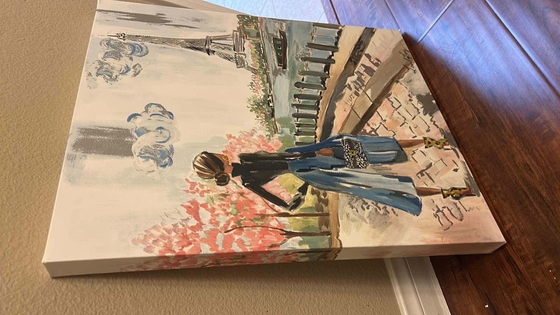 Photo 1 of STRETCHED CANVAS PRINT BY COLLEEN KARIS DESIGNS TITLED “PARIS IS ALWAYS A GOOD IDEA”. ARTWORK 20” x H24”