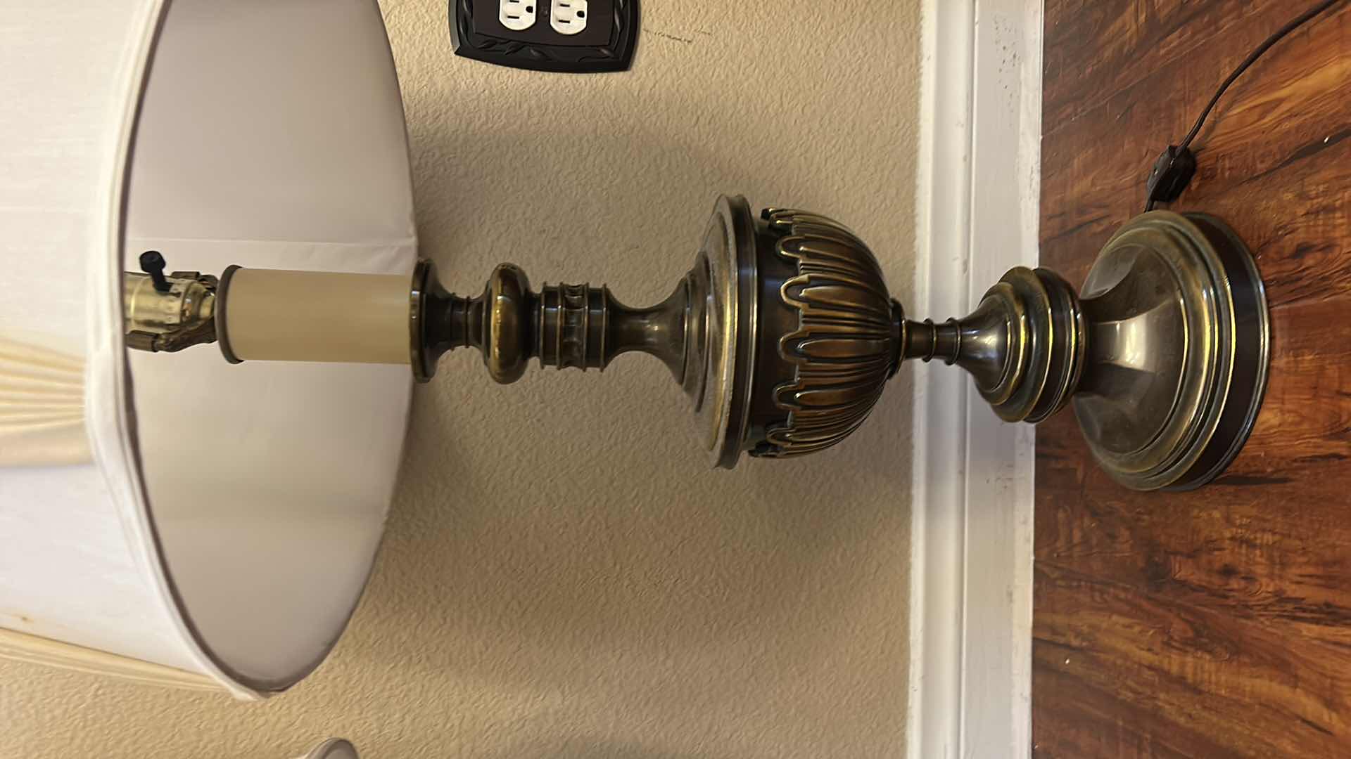 Photo 1 of 2 VINTAGE METAL LAMPS H35”