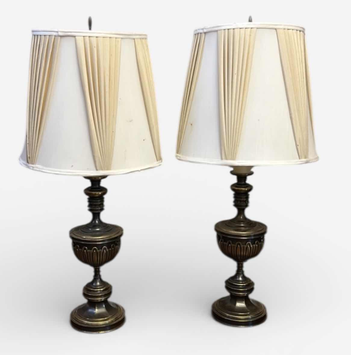 Photo 1 of 2 VINTAGE METAL LAMPS H35”