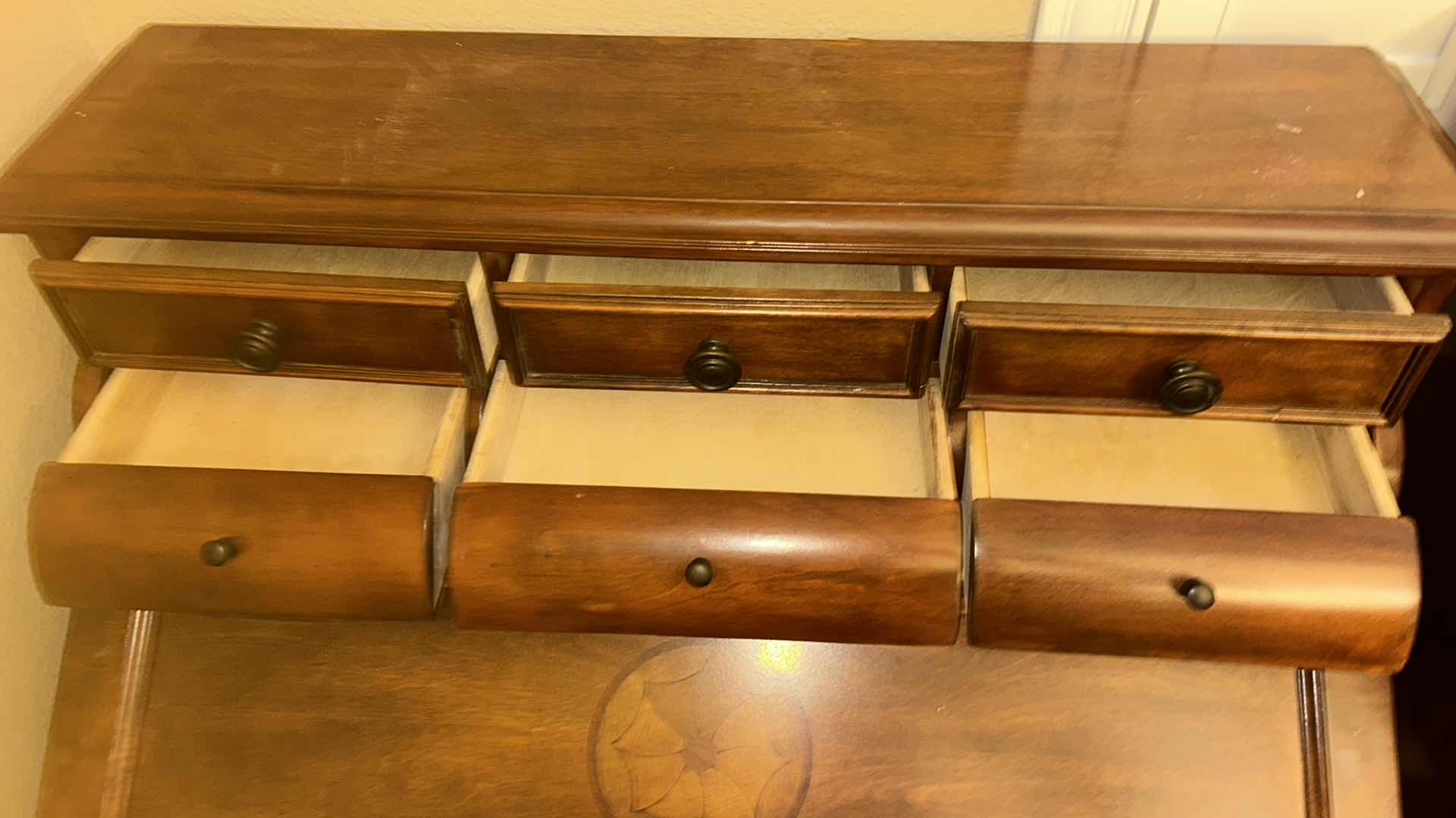 Photo 1 of WOOD SECRETARY DROP-LEAF DESK 36“ x 22“ x H44“