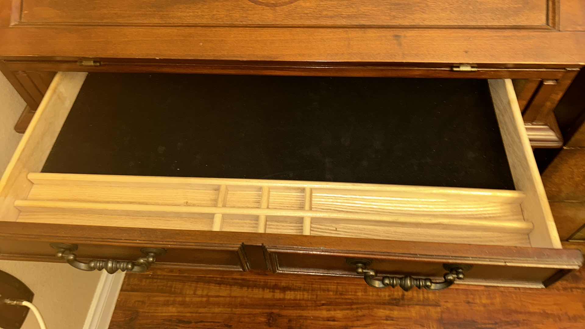 Photo 1 of WOOD SECRETARY DROP-LEAF DESK 36“ x 22“ x H44“