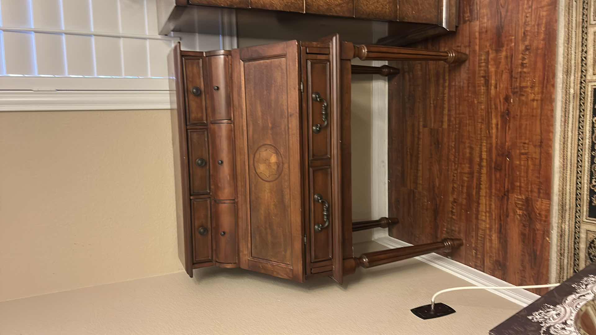 Photo 1 of WOOD SECRETARY DROP-LEAF DESK 36“ x 22“ x H44“