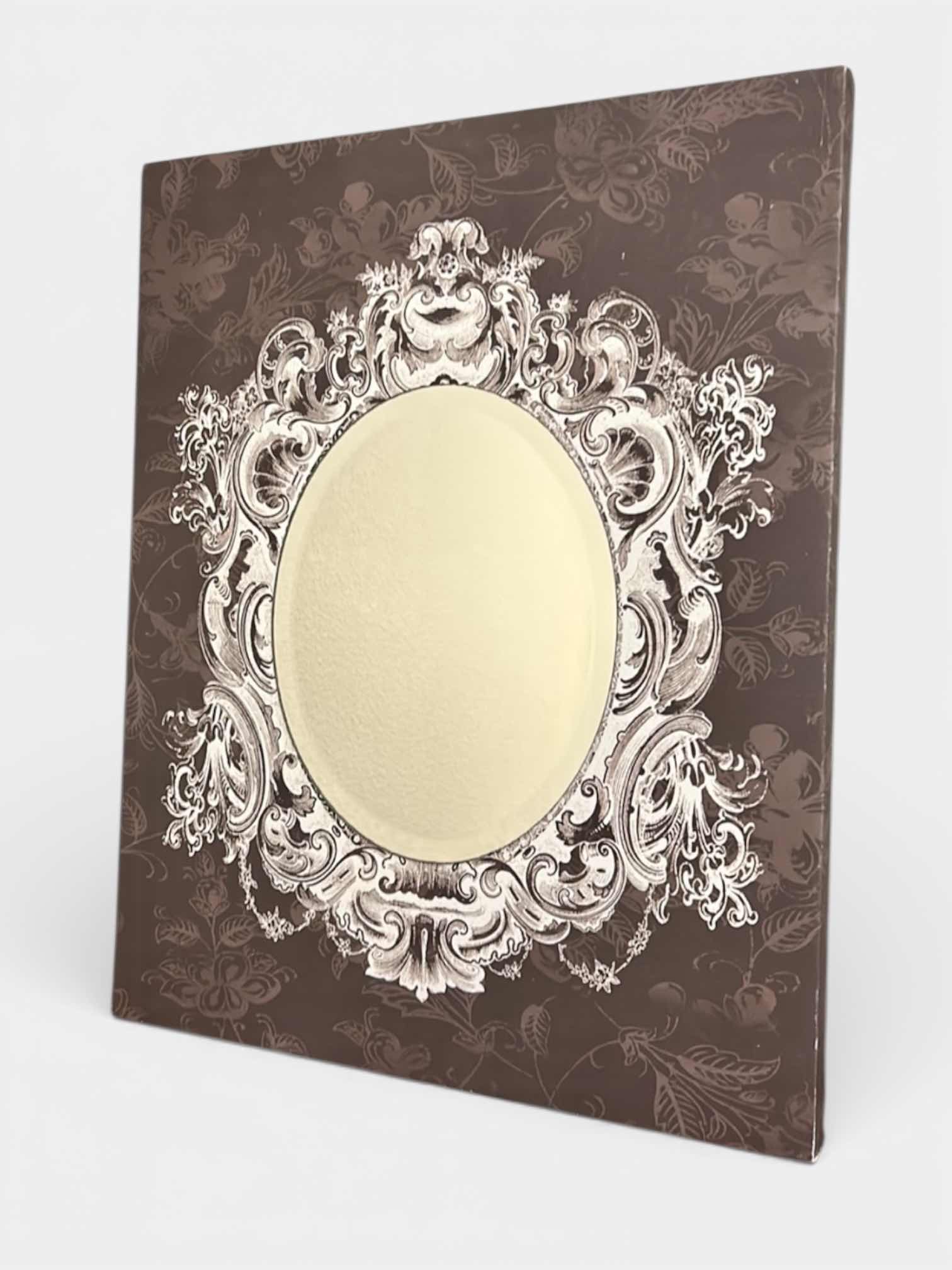 Photo 1 of VINYL WRAPPED WOOD WITH BEVELED GLASS MIRROR 16“ x 1“ x H20“