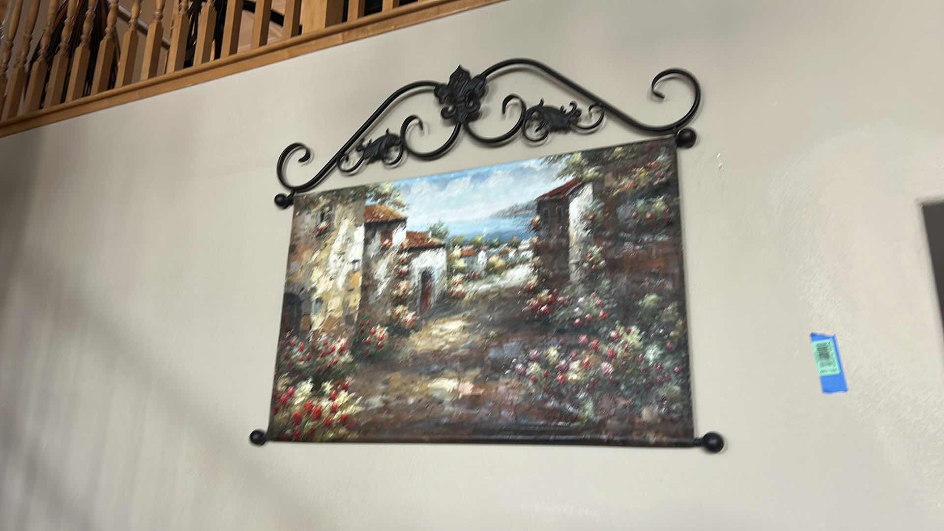 Photo 1 of METAL WALL DECOR, VILLAGE SCENE ARTWORK 40” x H33”