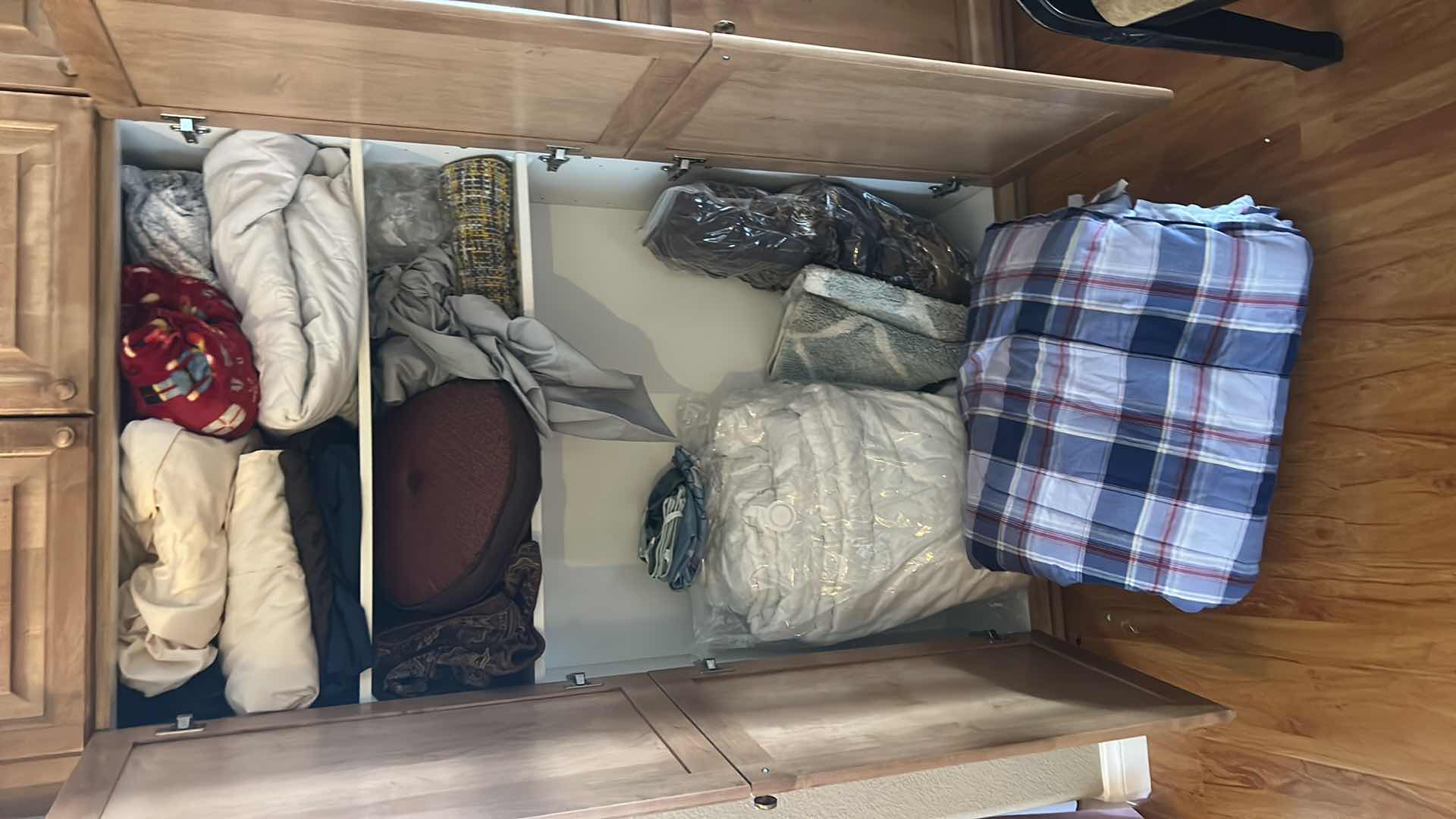 Photo 1 of CONTENTS OF CLOSET - BEDSPREAD, BLANKETS AND MORE