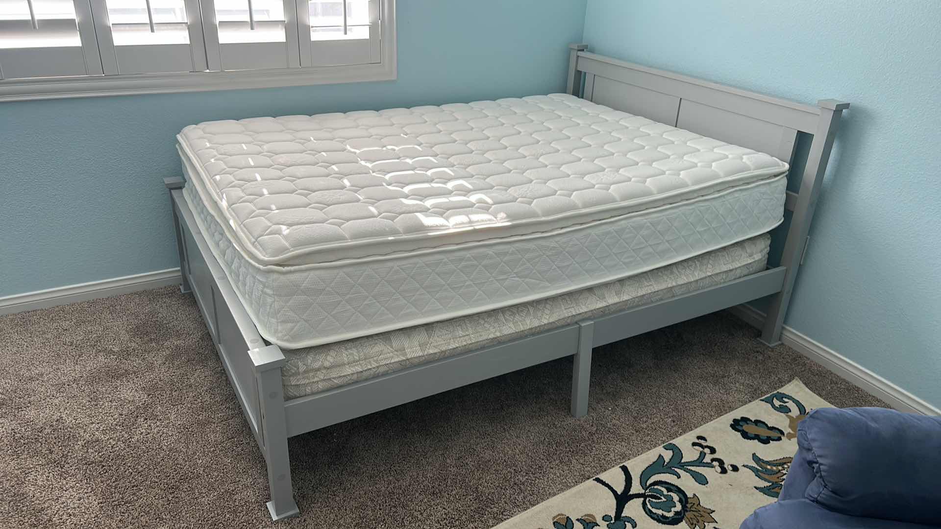 Photo 1 of FULL SIZE MATTRESS 53” x 74” AND WOOD HEADBOARD AND SURROUND