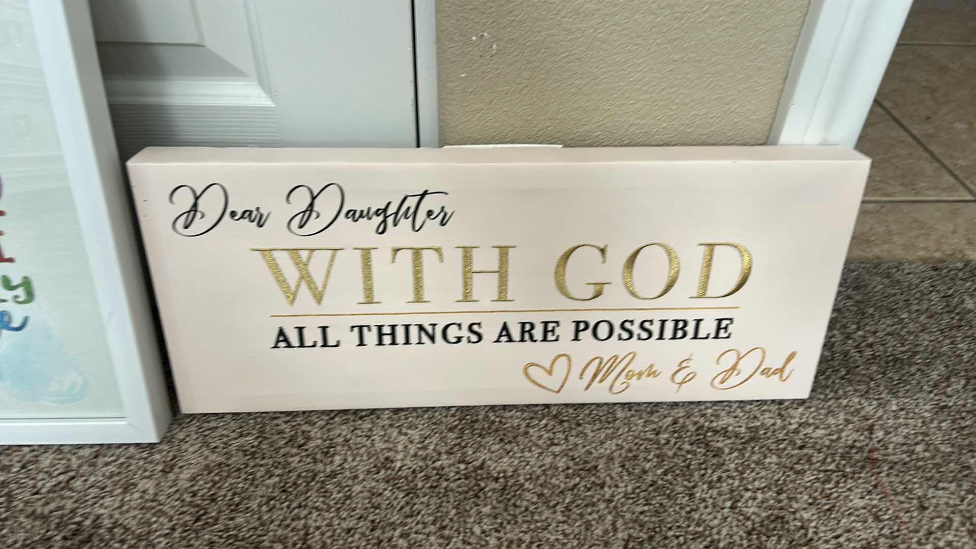 Photo 1 of 3 PC GIRLS ROOM ARTWORK (LARGEST 16” x H20”)