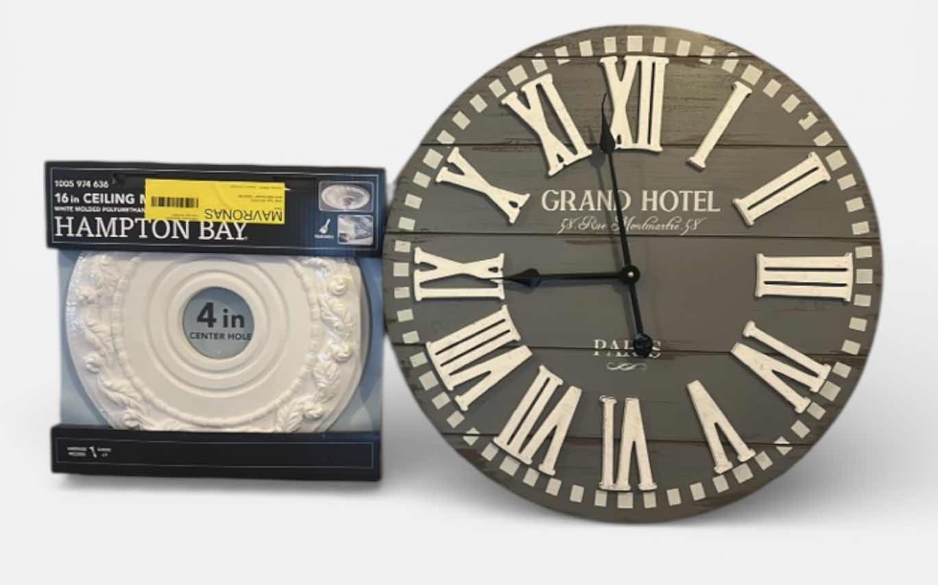 Photo 1 of WALL CLOCK H24”& CEILING MEDALLION