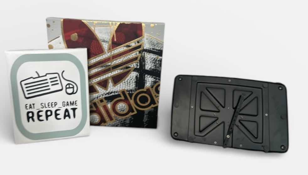 Photo 1 of 2 BOYS ROOM STRETCHED CANVAS ARTWORK AND TV WALL MOUNT (LARGEST ARTWORK 18” x 18”)