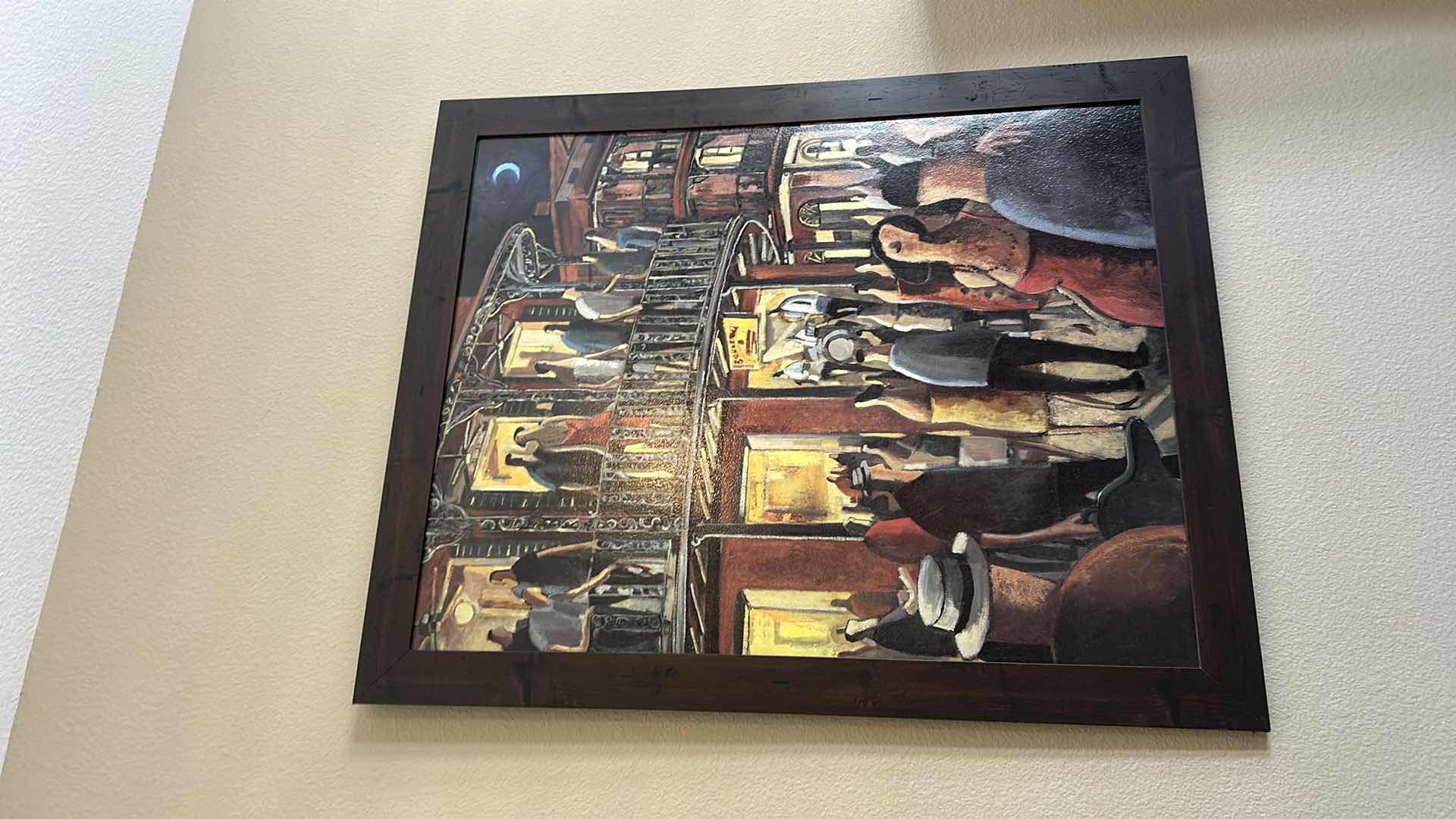 Photo 1 of WOOD FRAMED PRINT TITLED “NEW ORLEANS - DO IT” BY ARTIST DIDIER LOURENCO. ARTWORK  37“ x H45”