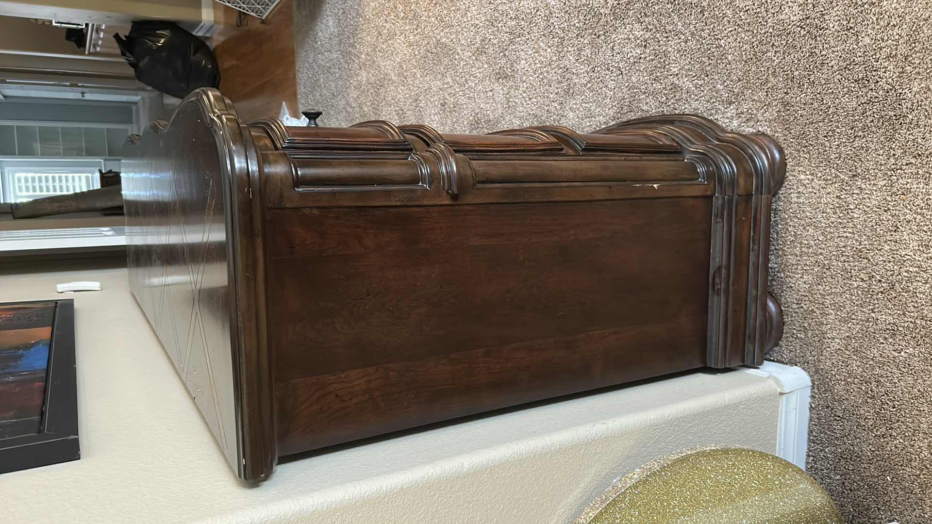 Photo 1 of SIGNATURE DESIGN BY ASHLEY LAVINTON DRESSER IN CHERRY FINISH CEDAR LINED 87"X 18" H 39"