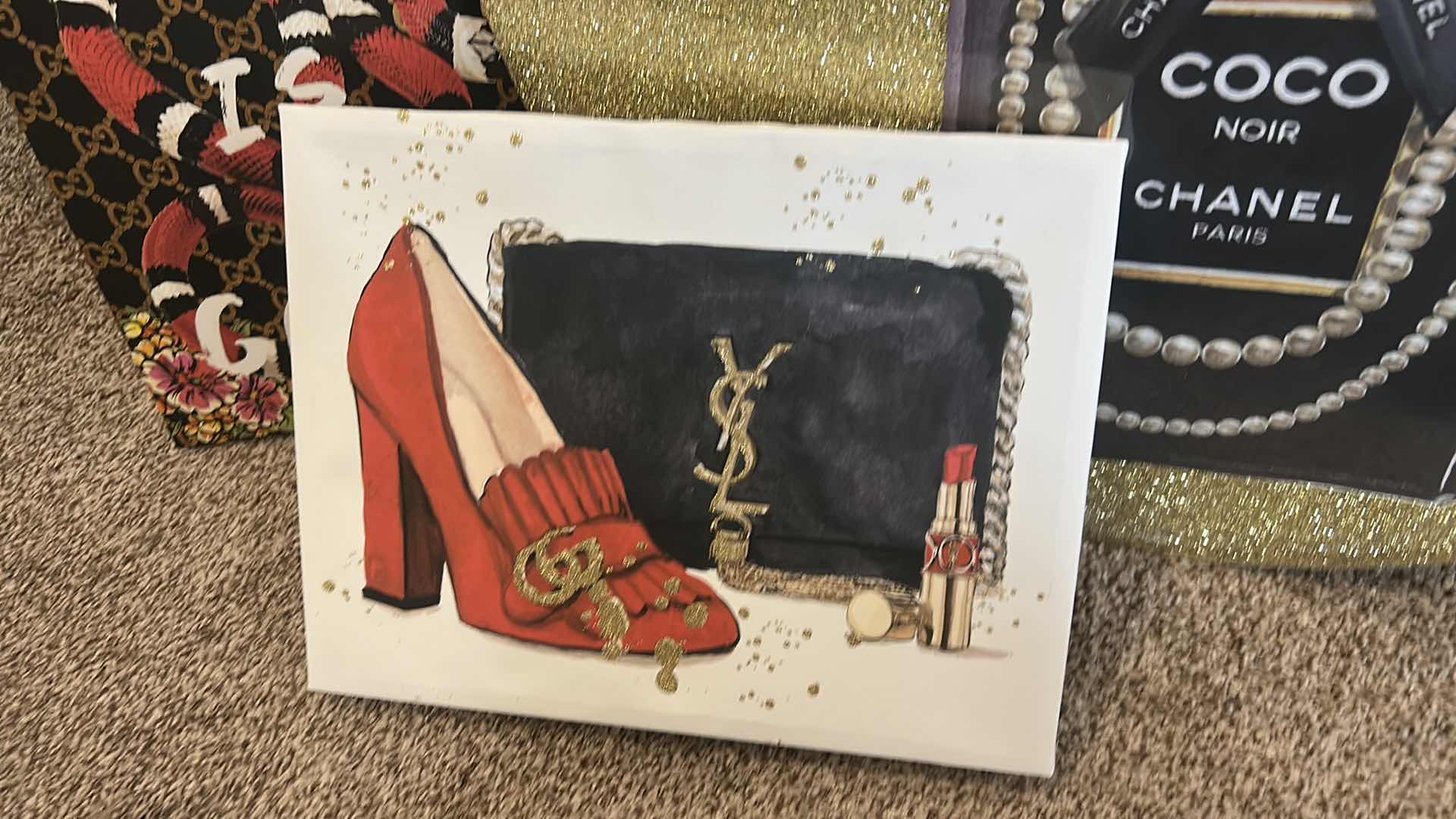 Photo 1 of 4 PC WALL DECOR DESIGNER ARTWORK (LARGEST 27”)