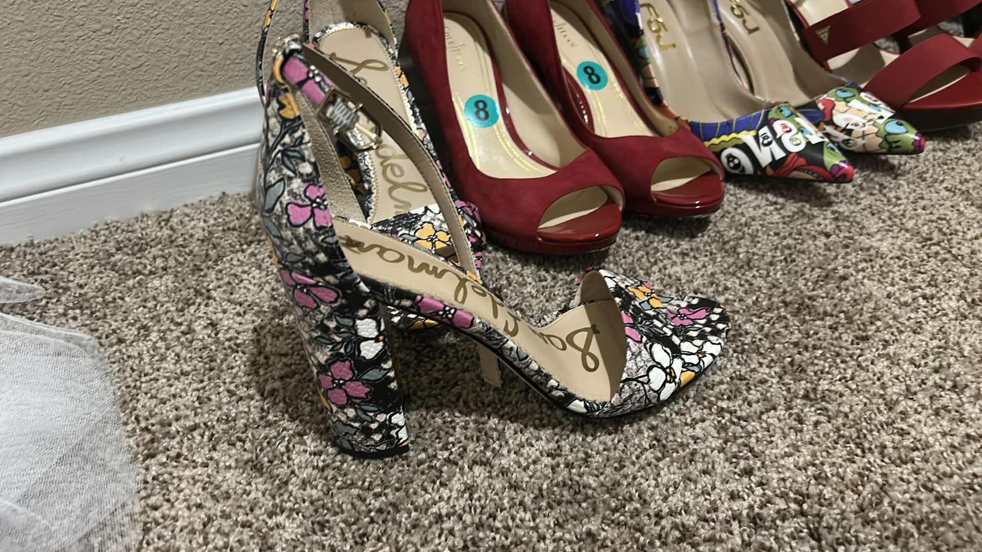 Photo 1 of 7 PAIRS WOMENS HIGH HEEL SHOES SIZE 8 & 8.5