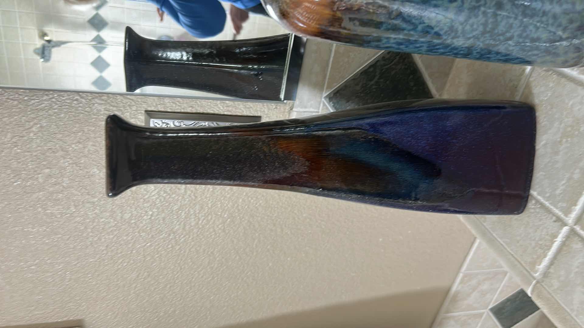 Photo 1 of 3 CERAMIC VASES (TALLEST H14.5”)