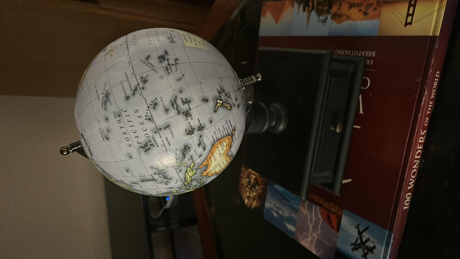 Photo 1 of LARGE COFFEE TABLE BOOK AND GLOBE H16”