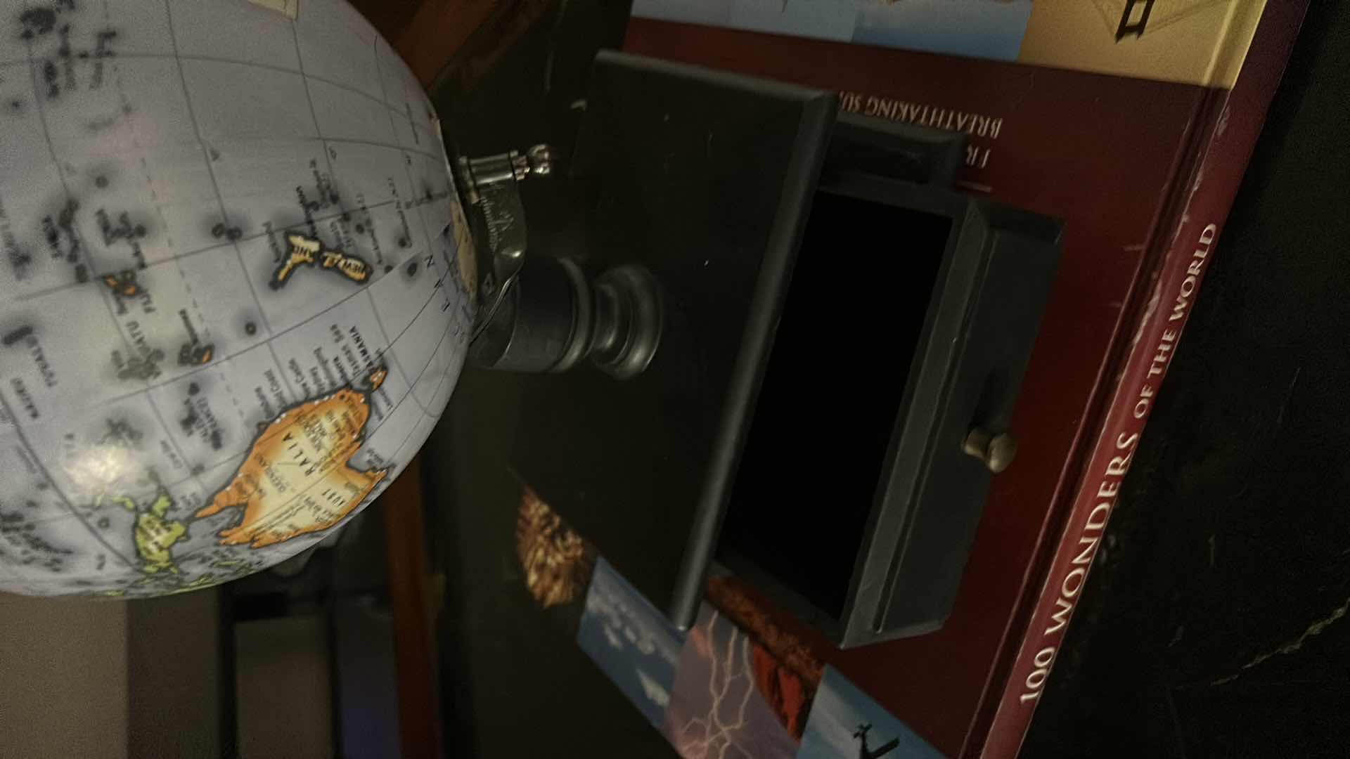 Photo 1 of LARGE COFFEE TABLE BOOK AND GLOBE H16”