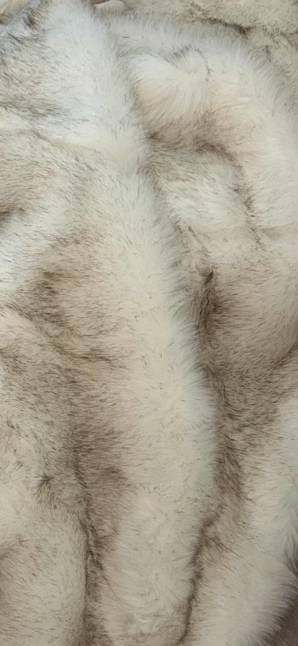 Photo 1 of RESTORATION HARDWARE EXOTIC ARCTIC WHITE MINK FAUX FUR THROW LARGE