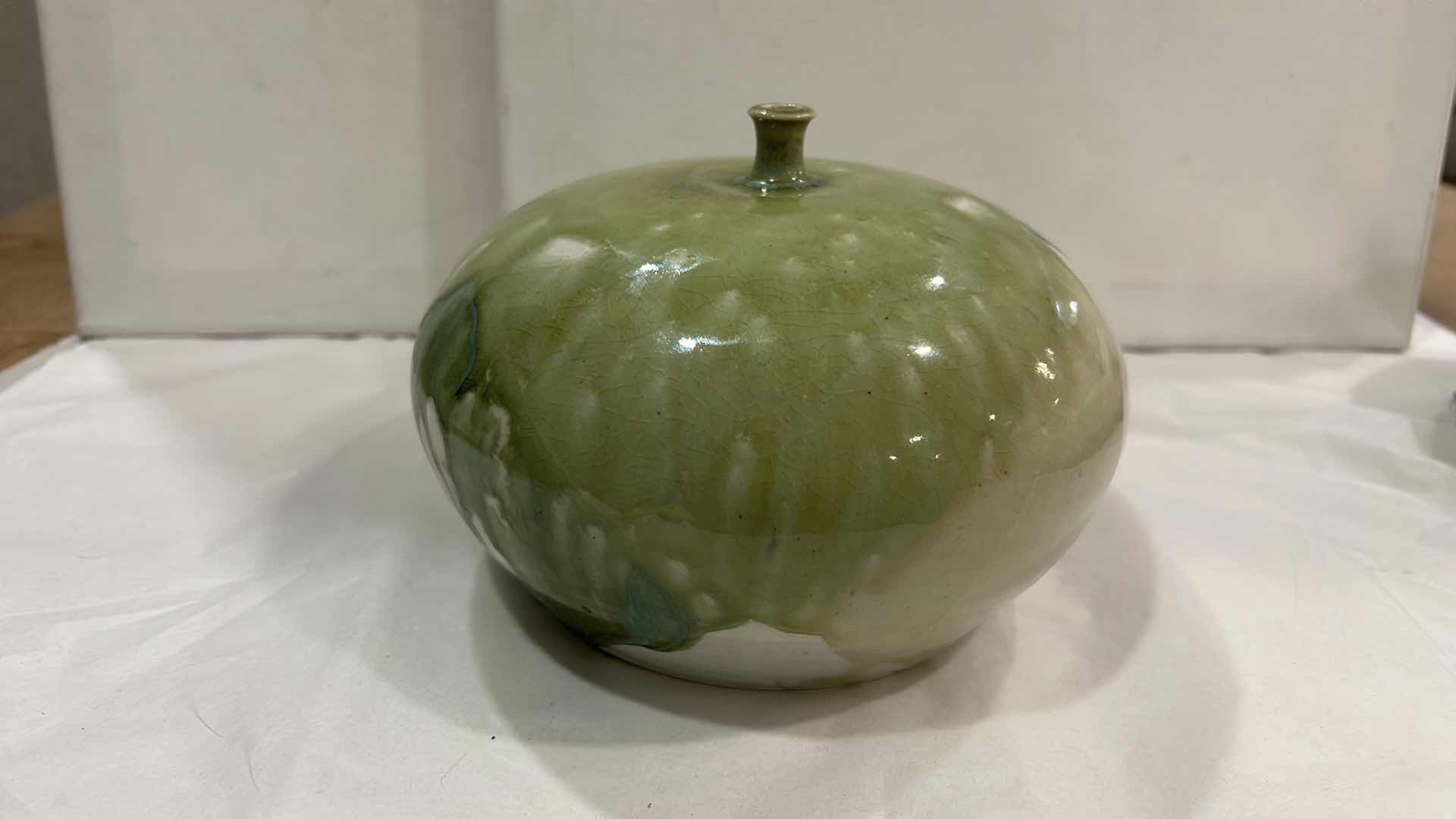 Photo 1 of HANDMADE GLAZED CERAMIC POTTERY 8” x H5 1/2”