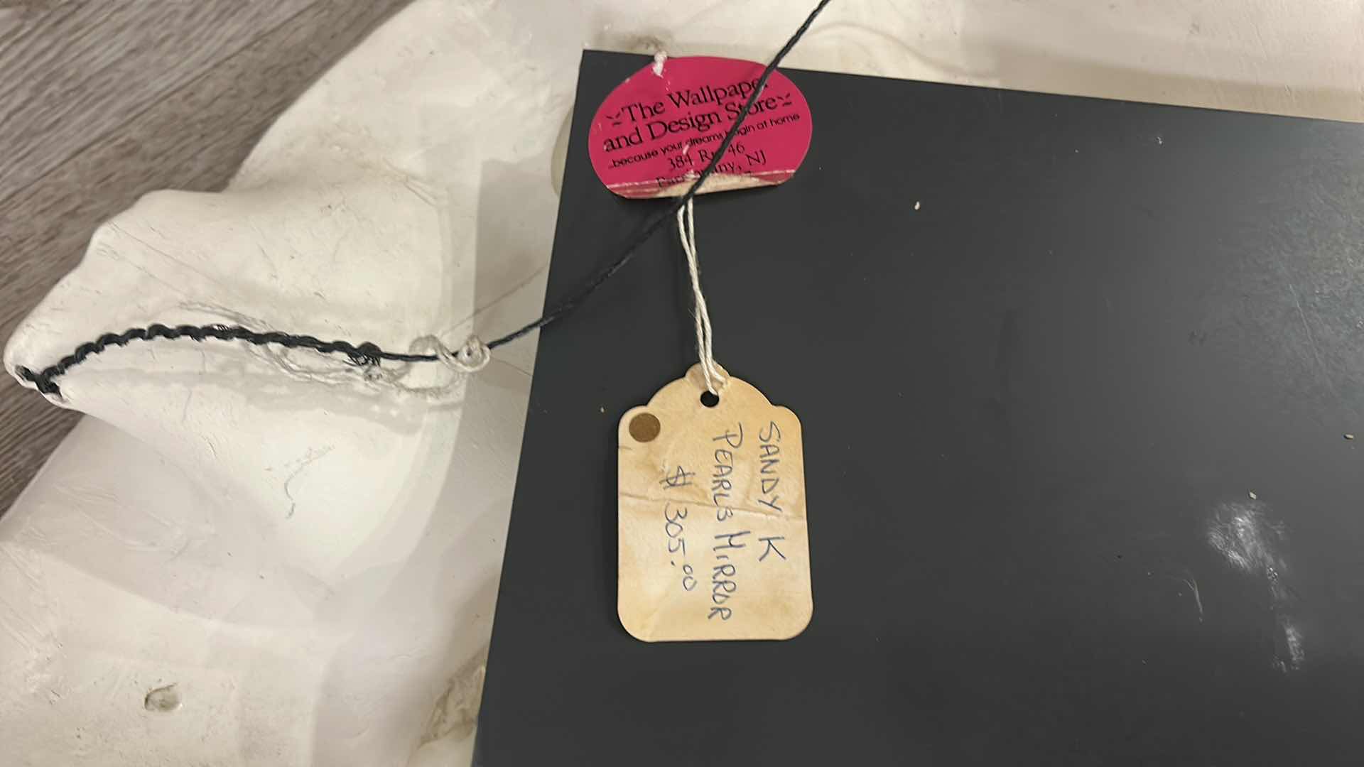 Photo 1 of HANDMADE CERAMIC “PEARLS” MIRROR  22” x 22”