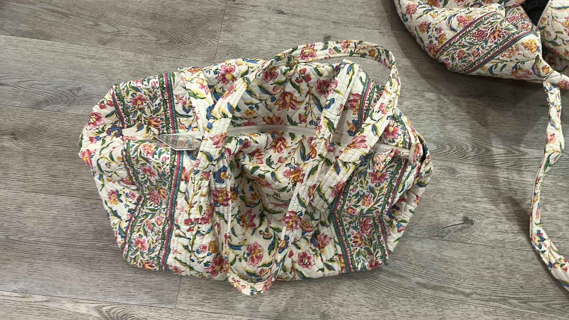 Photo 1 of 2 VERA BRADLEY TRAVEL BAGS - IN THE “PERENNIALS” PATTERN, 1 VERY LARGE LUGGAGE SIZE AND 1 OVERNIGHT