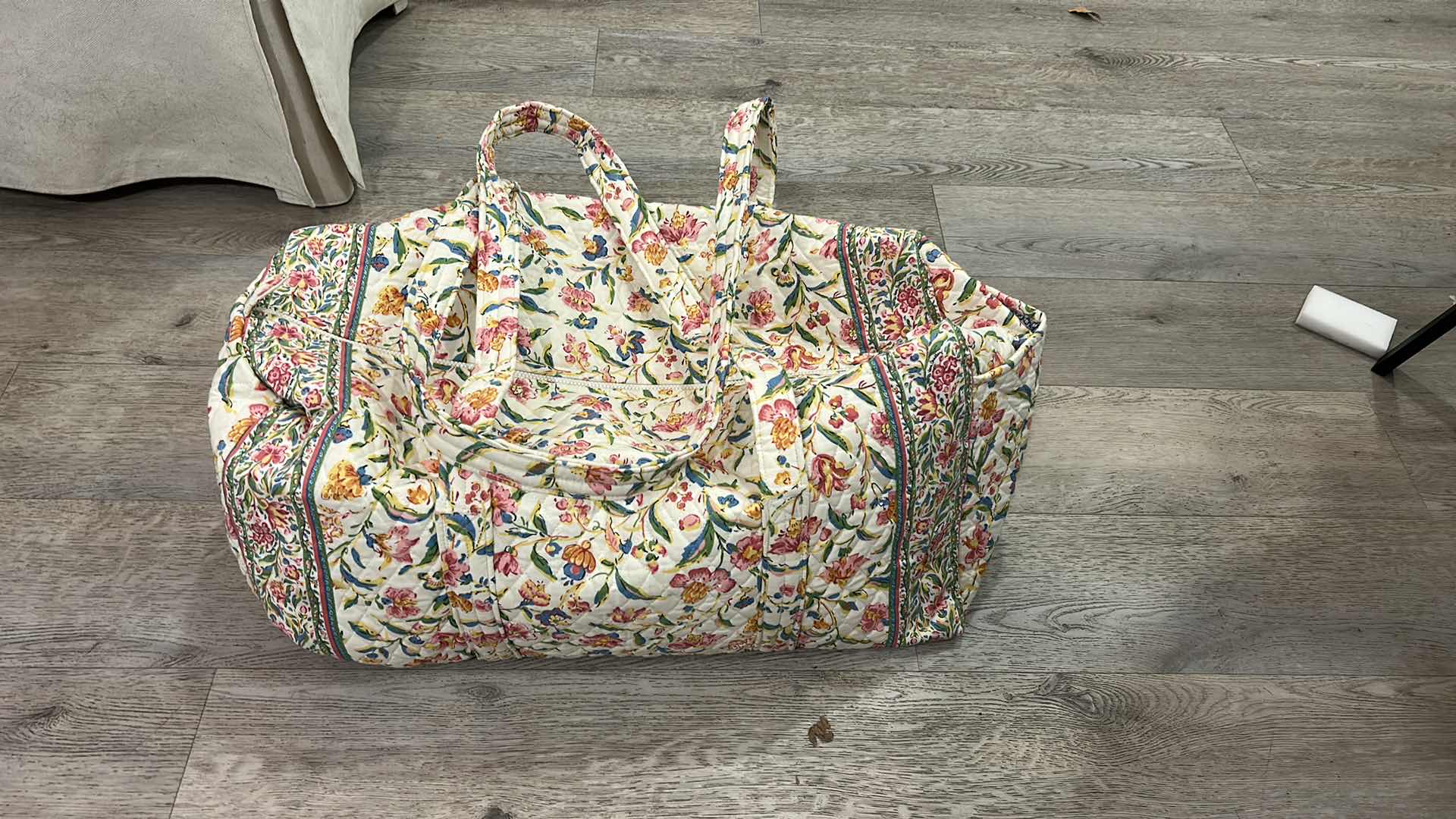 Photo 1 of 2 VERA BRADLEY TRAVEL BAGS - IN THE “PERENNIALS” PATTERN, 1 VERY LARGE LUGGAGE SIZE AND 1 OVERNIGHT