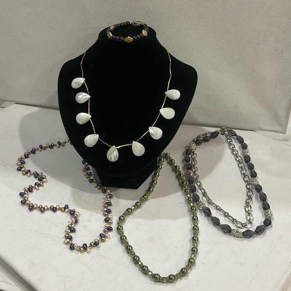 Photo 1 of FASHION JEWELRY- 4 NECKLACES & 1 BRACELET