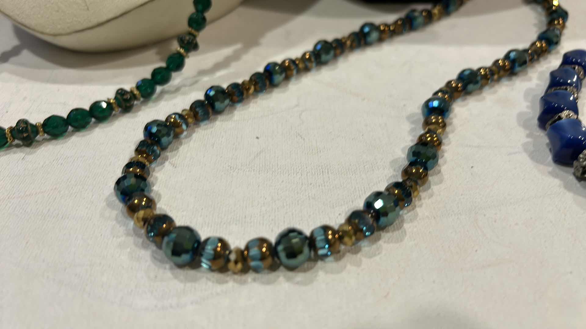 Photo 1 of FASHION JEWELRY- 3 NECKLACES & 1 BRACELET, 1 EARRINGS