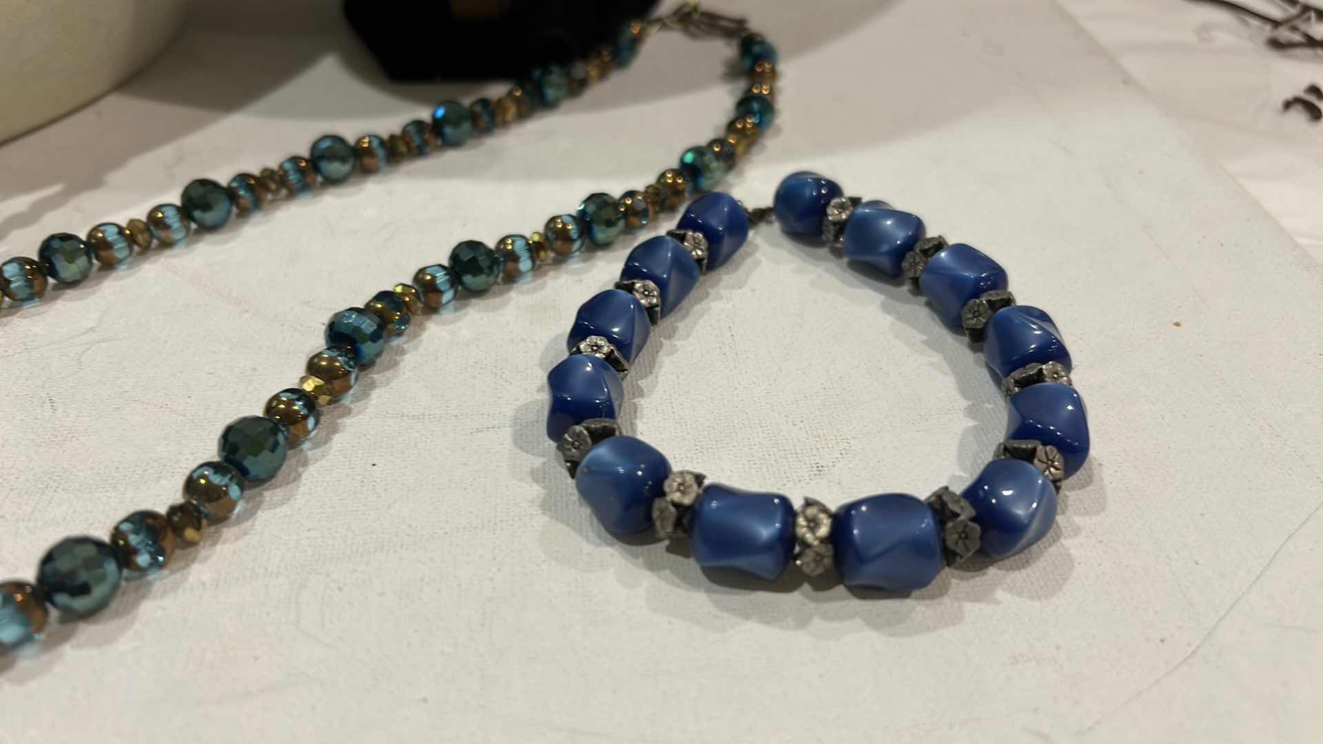 Photo 1 of FASHION JEWELRY- 3 NECKLACES & 1 BRACELET, 1 EARRINGS