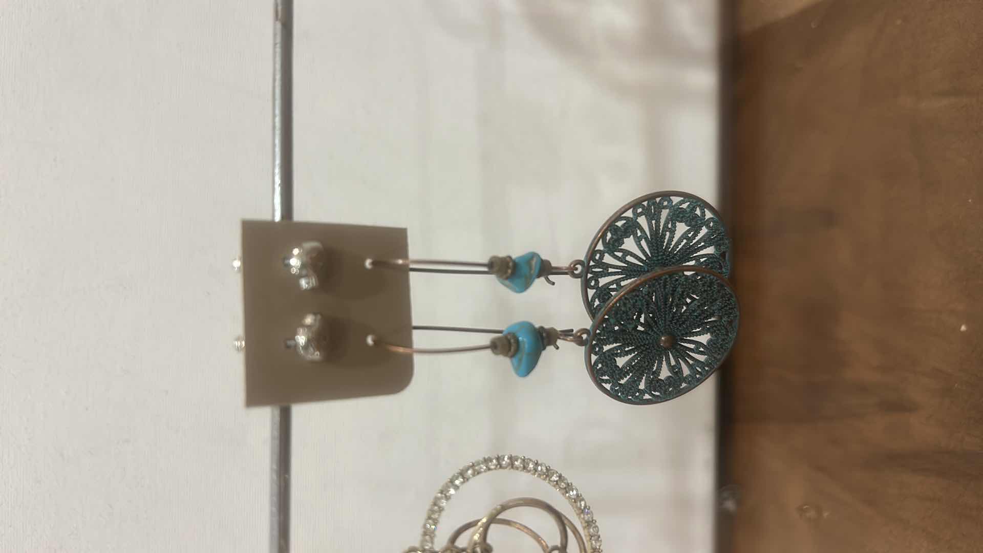 Photo 1 of FASHION JEWELRY- 3 PAIRS PIERCED EARRINGS