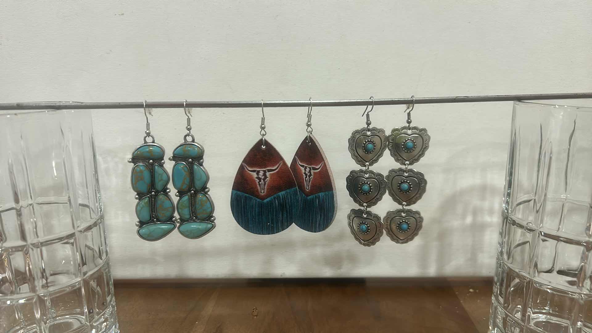 Photo 1 of FASHION JEWELRY- 3 PAIRS PIERCED EARRINGS