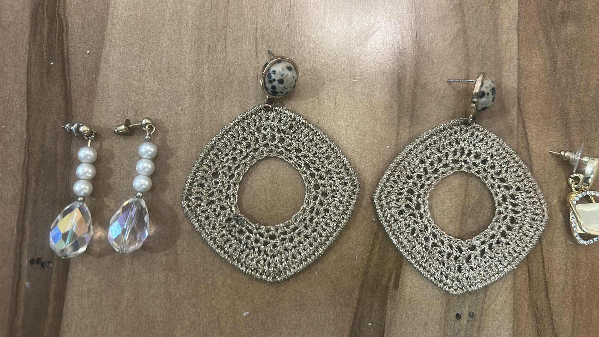 Photo 1 of FASHION JEWELRY- 4 PAIRS PIERCED EARRINGS